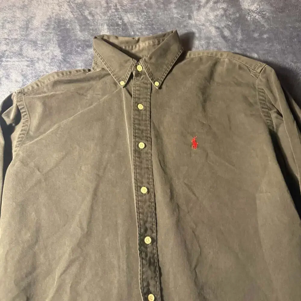 Polo Ralph Lauren Long Sleeve Button Down Shirt in Dark Green